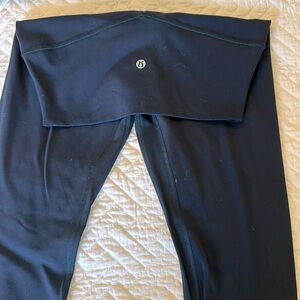 Navy lulu lemon straight pant